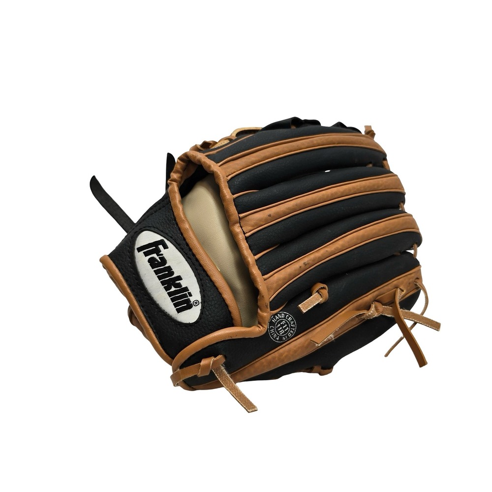 Franklin‎ RTP 12" Baseball Glove Brown Black Leather Youth Fielding Mitt